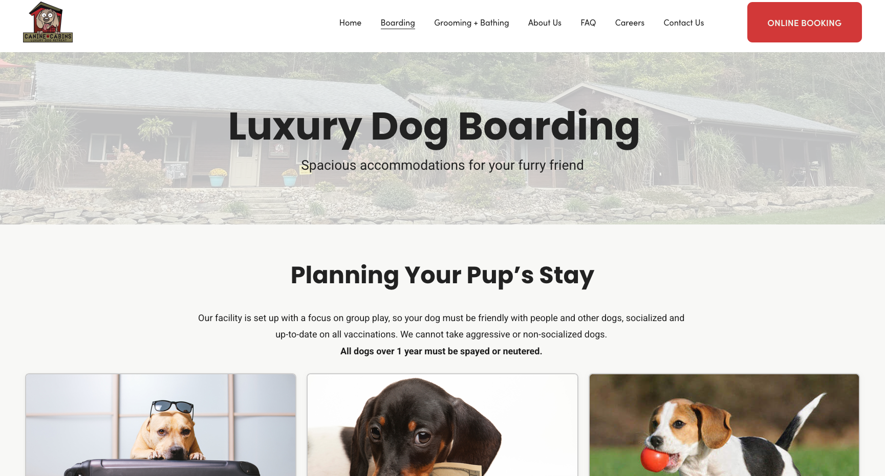 Canine Cabins screen 2