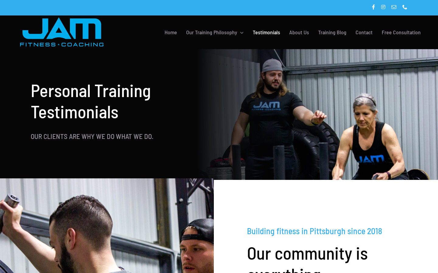 JAM Fitness Coaching screen 3