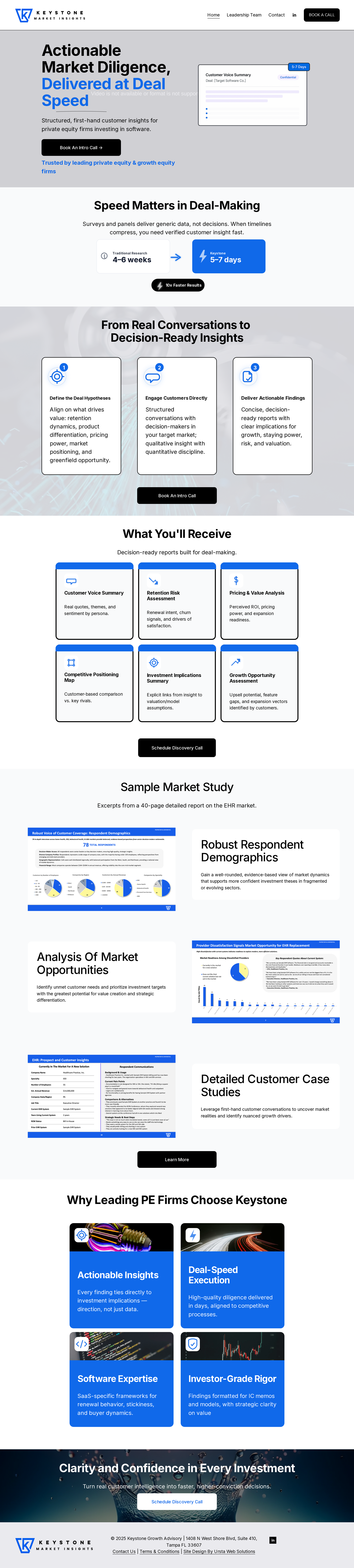 Keystone Market Insights homepage