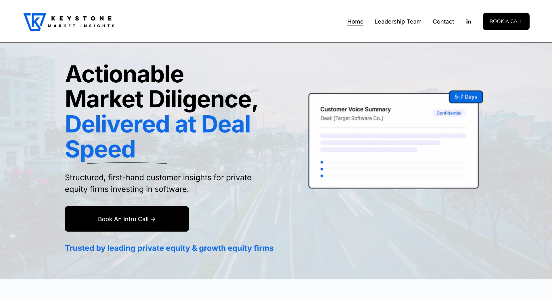 Keystone Market Insights screen 1