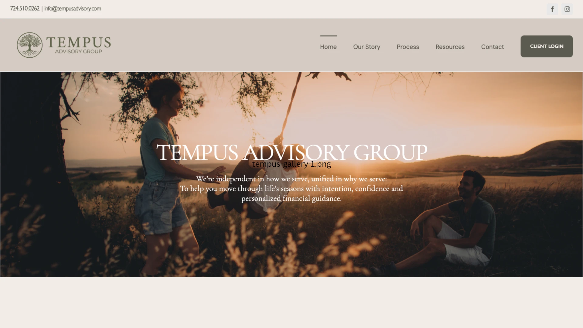 Tempus Advisory website